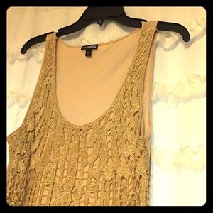 Gold Express Crochet Top
